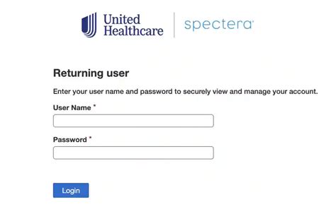 SpecteraSM Vision. . Spectera vision providers login